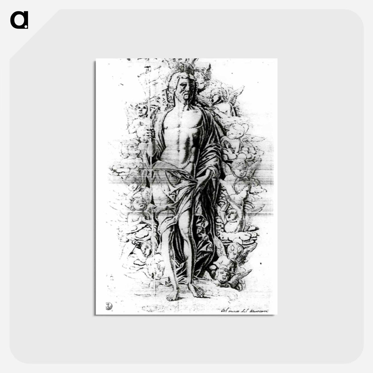 Christ - アンドレア マンテーニャ Postcard.