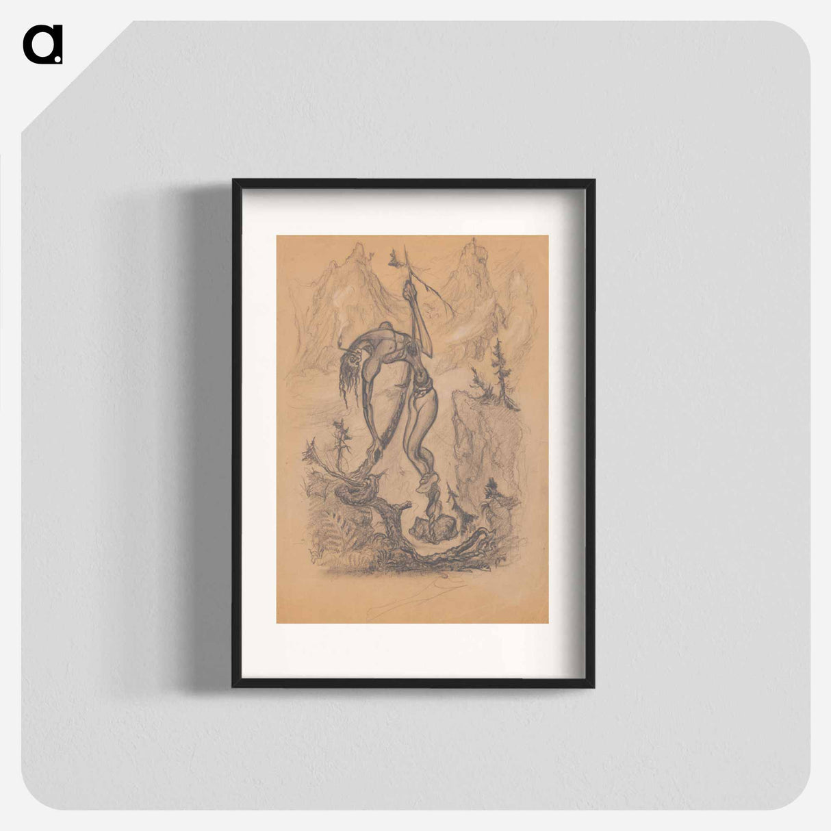 Over the abyss - アーノルド ピーター ワイズ クビンチャン Poster.