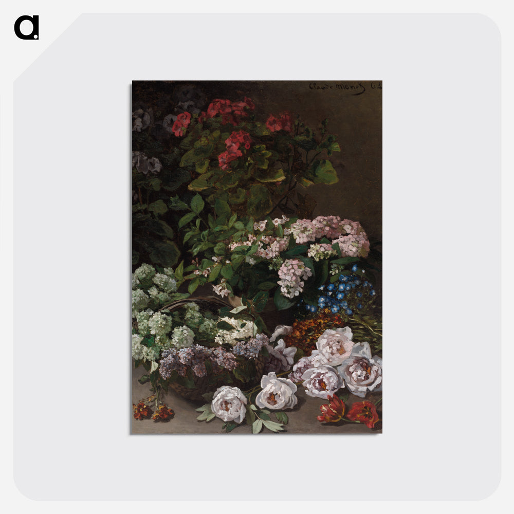 Spring Flowers - クロード モネ Postcard.