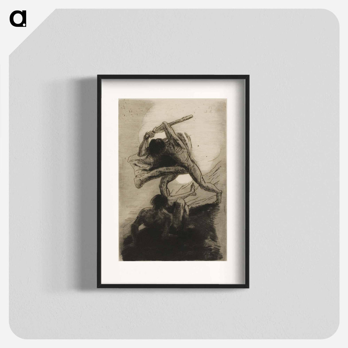 Cain and Abel - オディロン ルドン Poster.