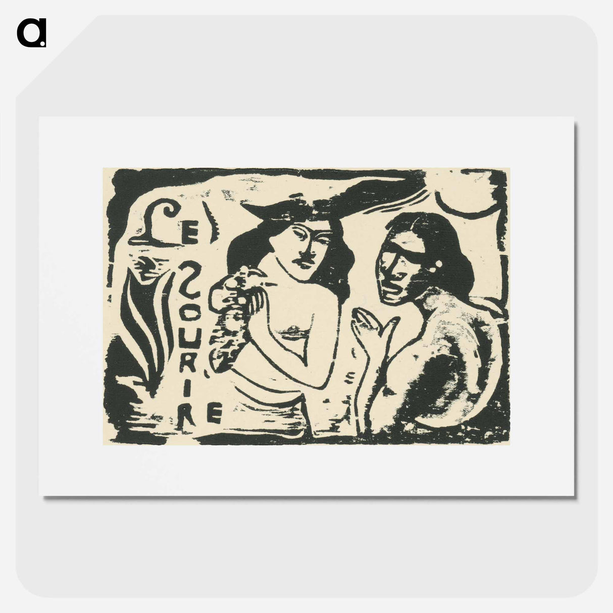 Two - ポール ゴーギャン Poster.