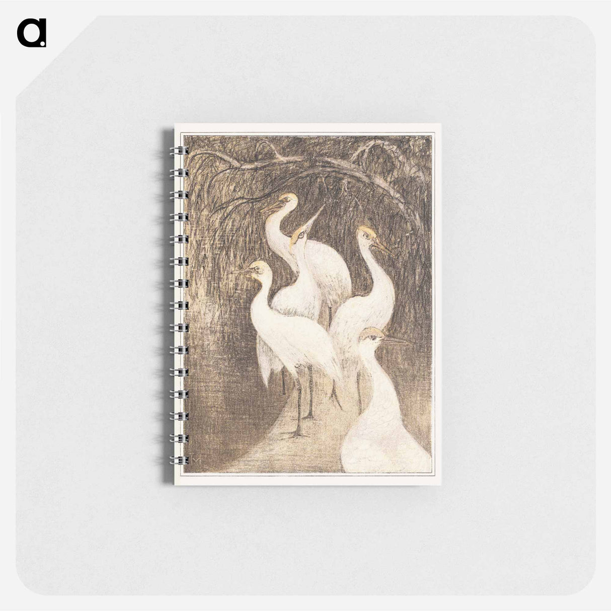 Zes kraanvogels aan de waterkant - テオ ヴァン ホイテマ Memo.