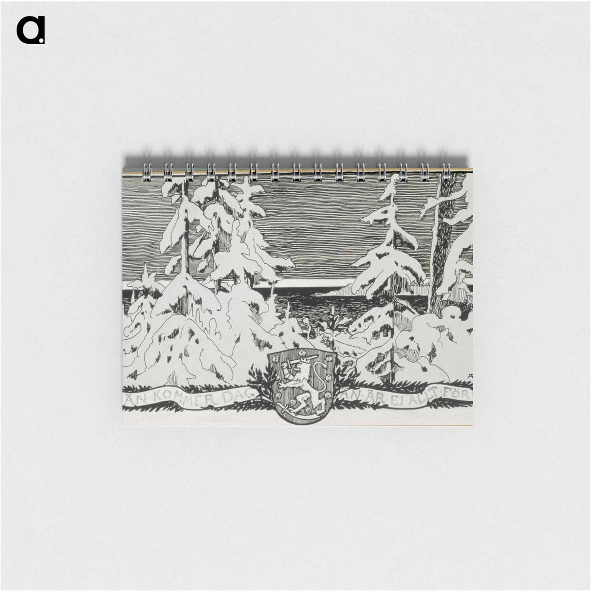 Closing vignette from the poem the ensign’s greeting - アルバート エーデルフェルト Memo.