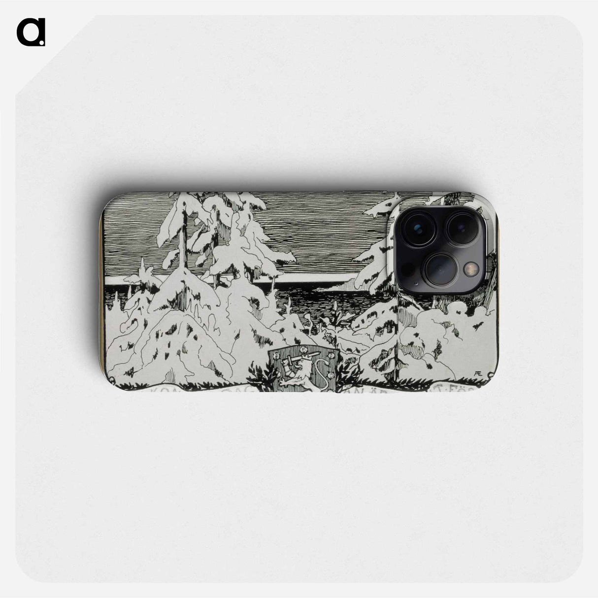 Closing vignette from the poem the ensign’s greeting - アルバート エーデルフェルト Phone Case.