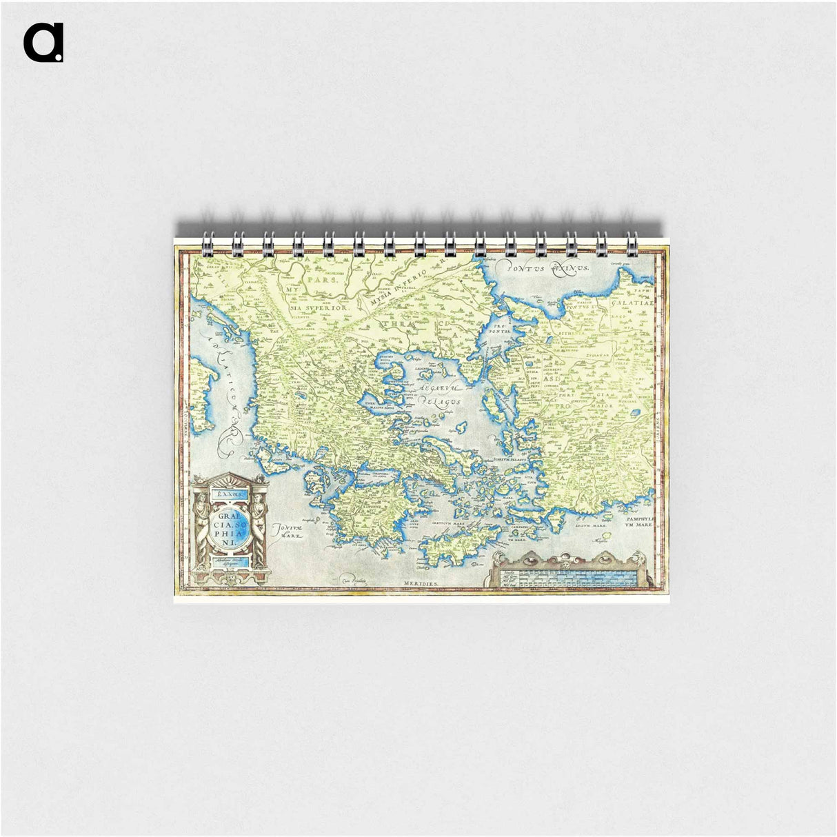 Kaart van Griekenland - アンティーク地図 Memo.