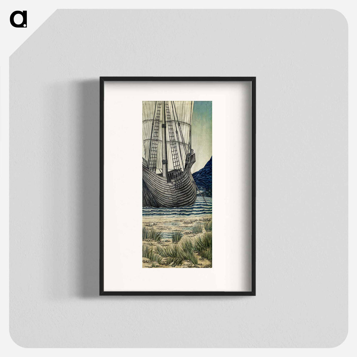Quest for the Holy Grail Tapestries-Panel 5: The Ship - エドワード バーン ジョーンズ Poster.
