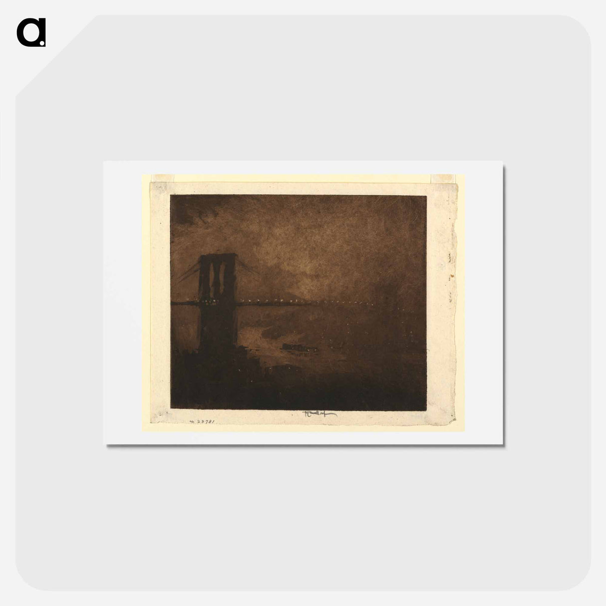 アートポストカード-Brooklyn Bridge at Night
- ジョセフ ペネル Postcard.