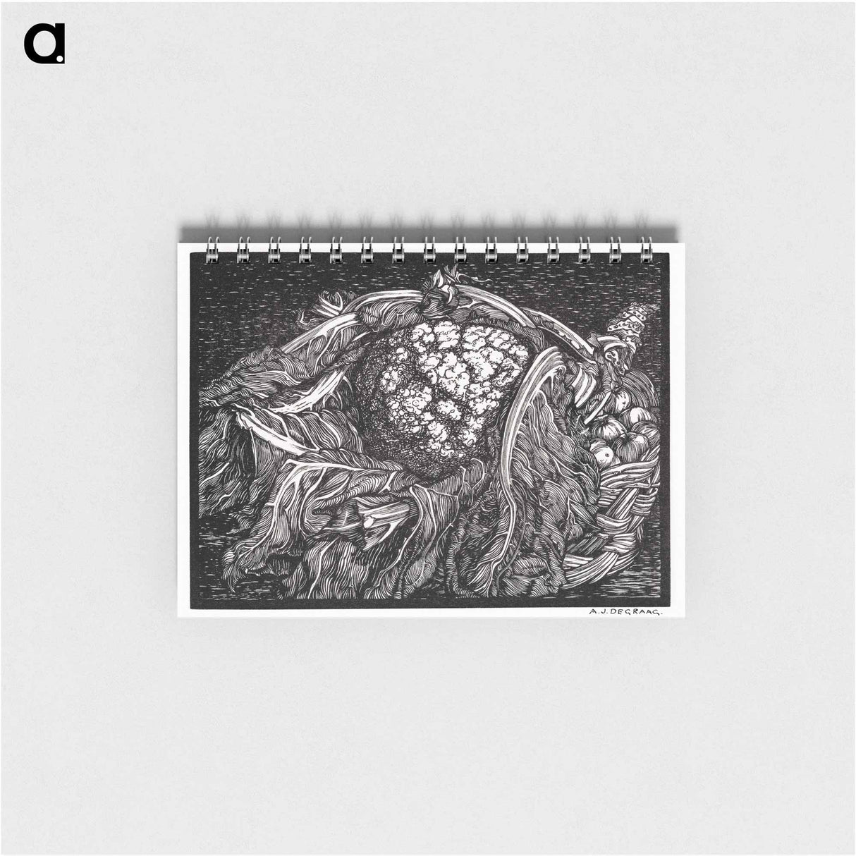 アートメモ帳-Cauliflower - ユリー デ フラーハ Memo.