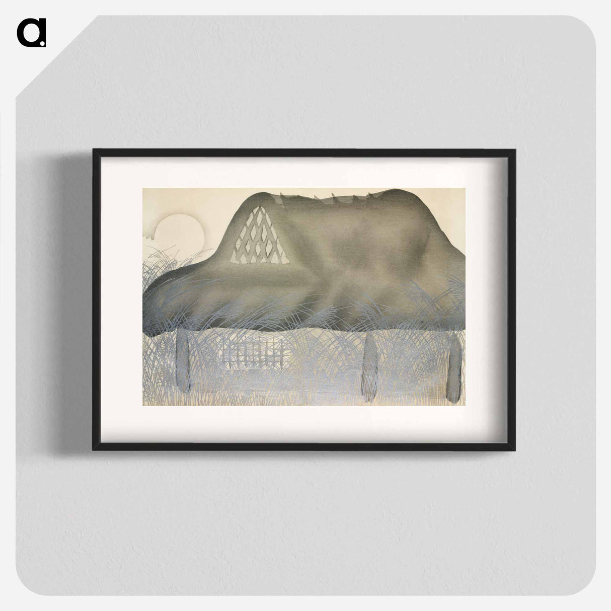 House from Momoyogusa–Flowers of a Hundred Generations - 神坂 雪佳 Poster.