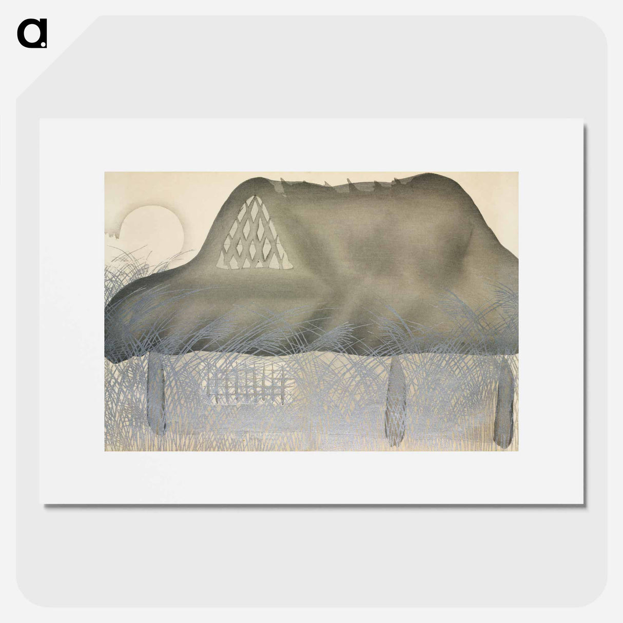 House from Momoyogusa–Flowers of a Hundred Generations - 神坂 雪佳 Poster.