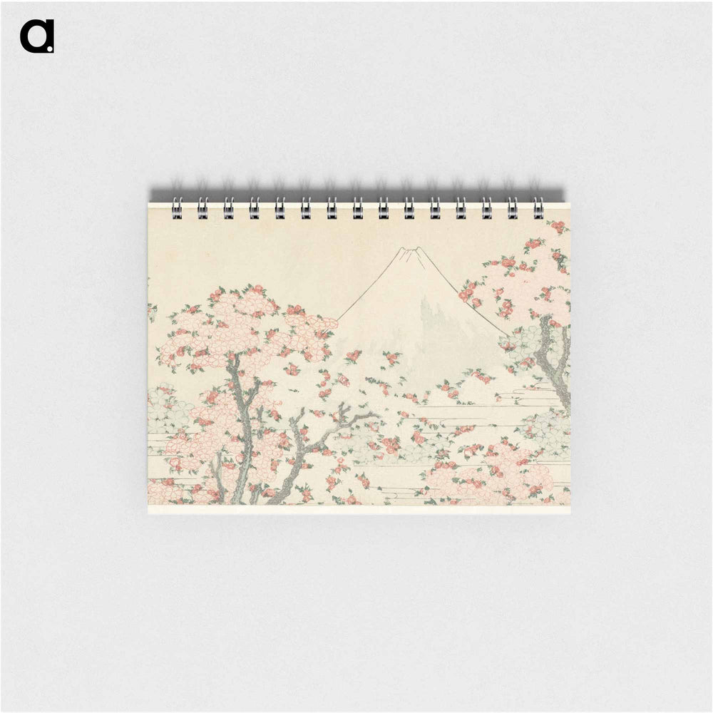 Mount Fuji seen through cherry blossom - 葛飾 北斎 Memo.