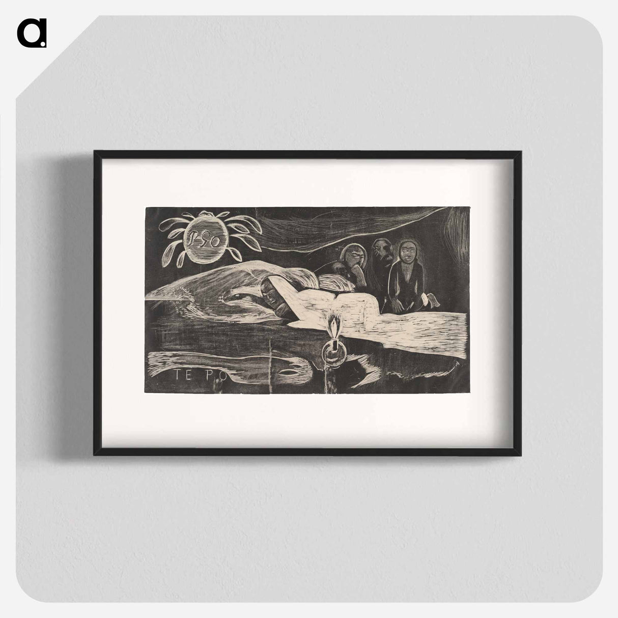 Te Po - ポール ゴーギャン Poster.