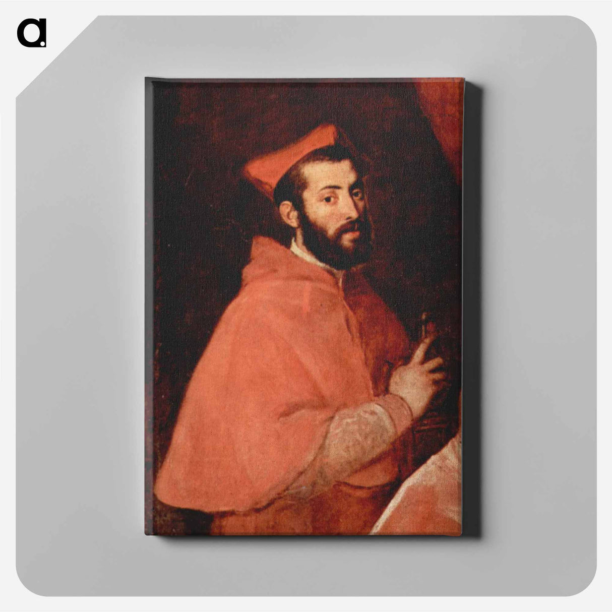 アートパネル-Alessandro Farnese - ティツィアーノ ヴェチェッリオ Canvas.