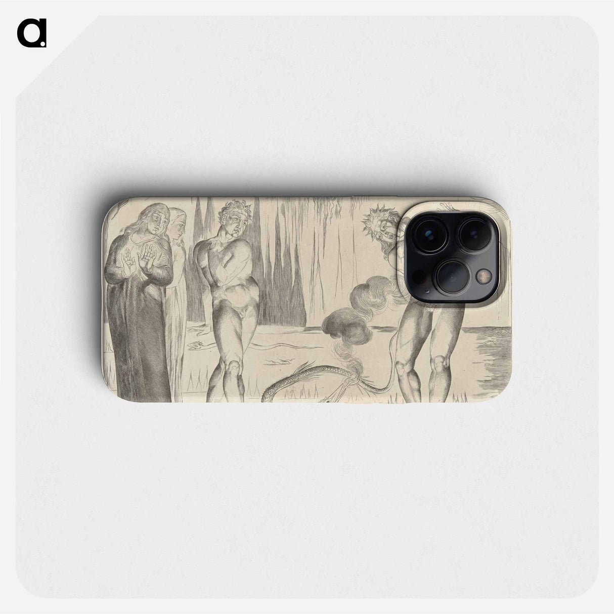 A Serpent Attacking Buoso Donata - William Blake Phone Case.