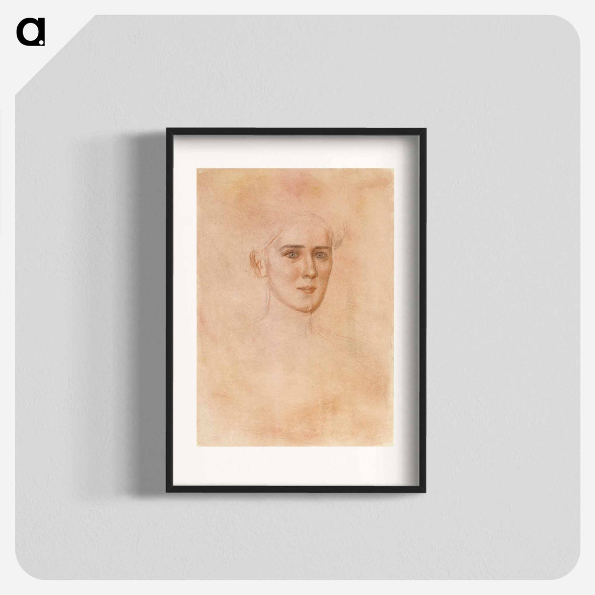 Portrait of a woman, face - アルバート エーデルフェルト Poster.