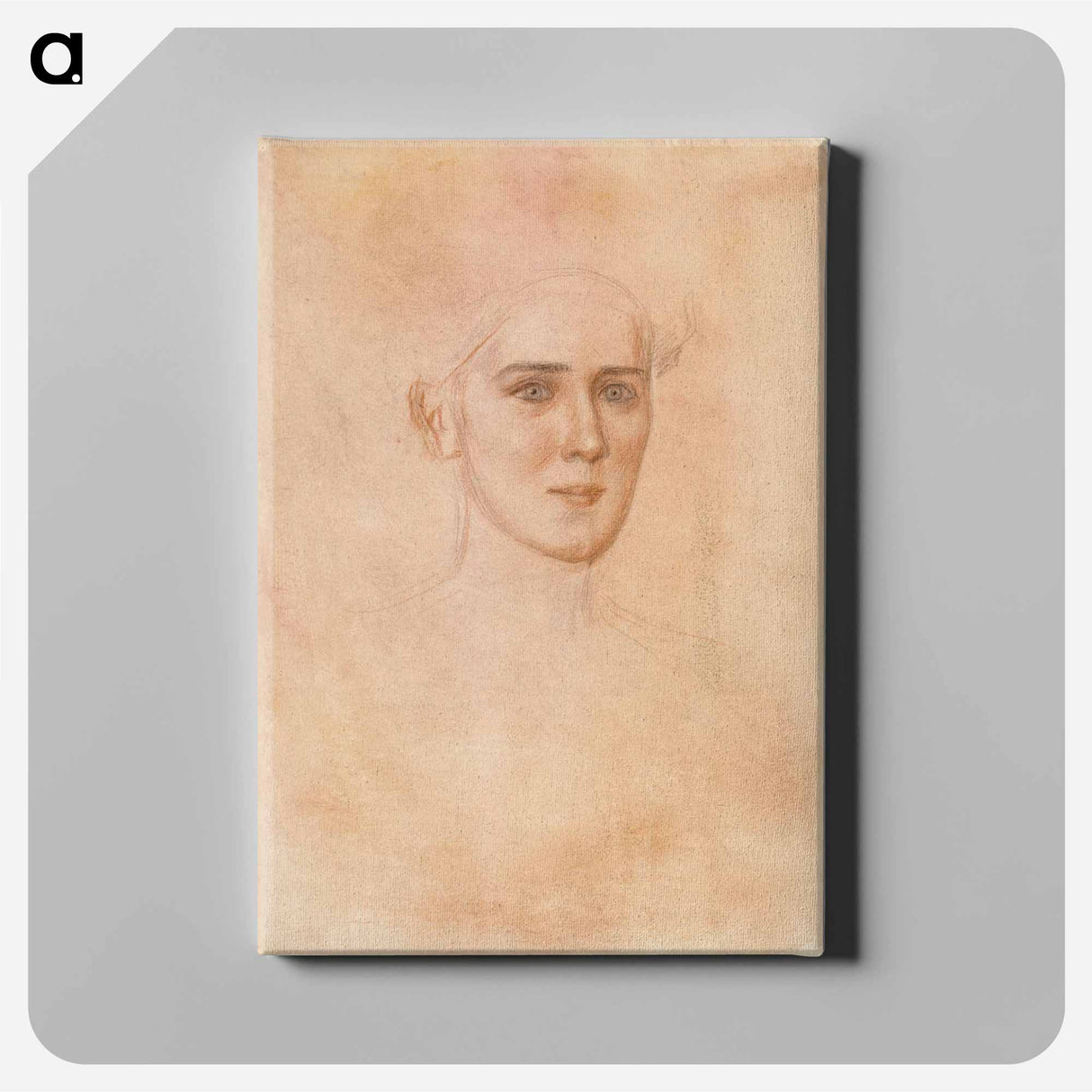 Portrait of a woman, face - アルバート エーデルフェルト Canvas.