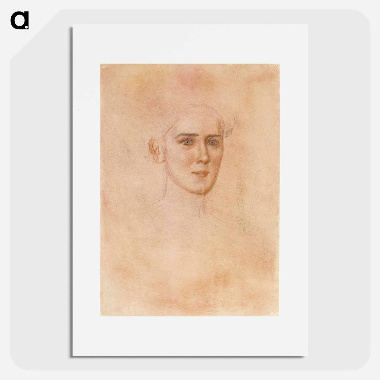 Portrait of a woman, face - アルバート エーデルフェルト Poster.