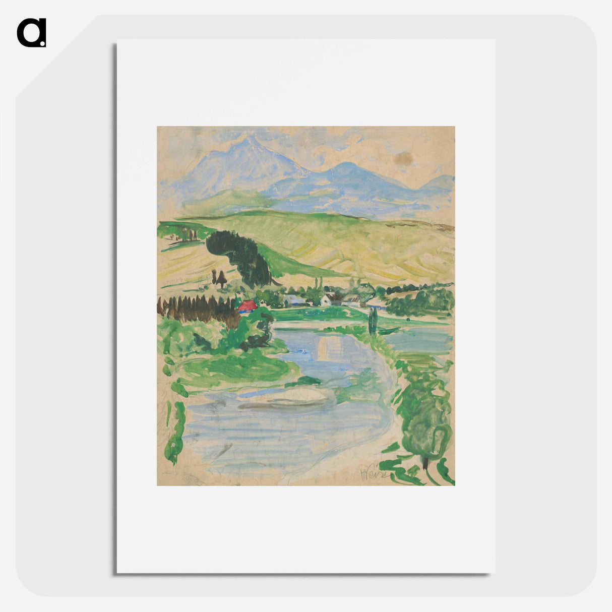 Landscape - アーノルド ピーター ワイズ クビンチャン Poster.