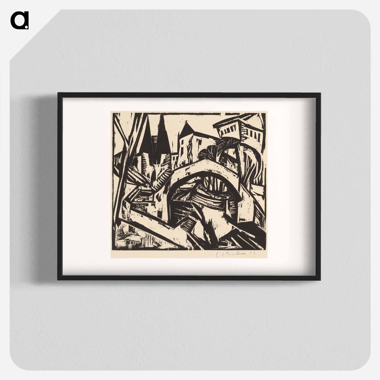 River Bank at Elisabeth - Ernst Ludwig Kirchner Poster.