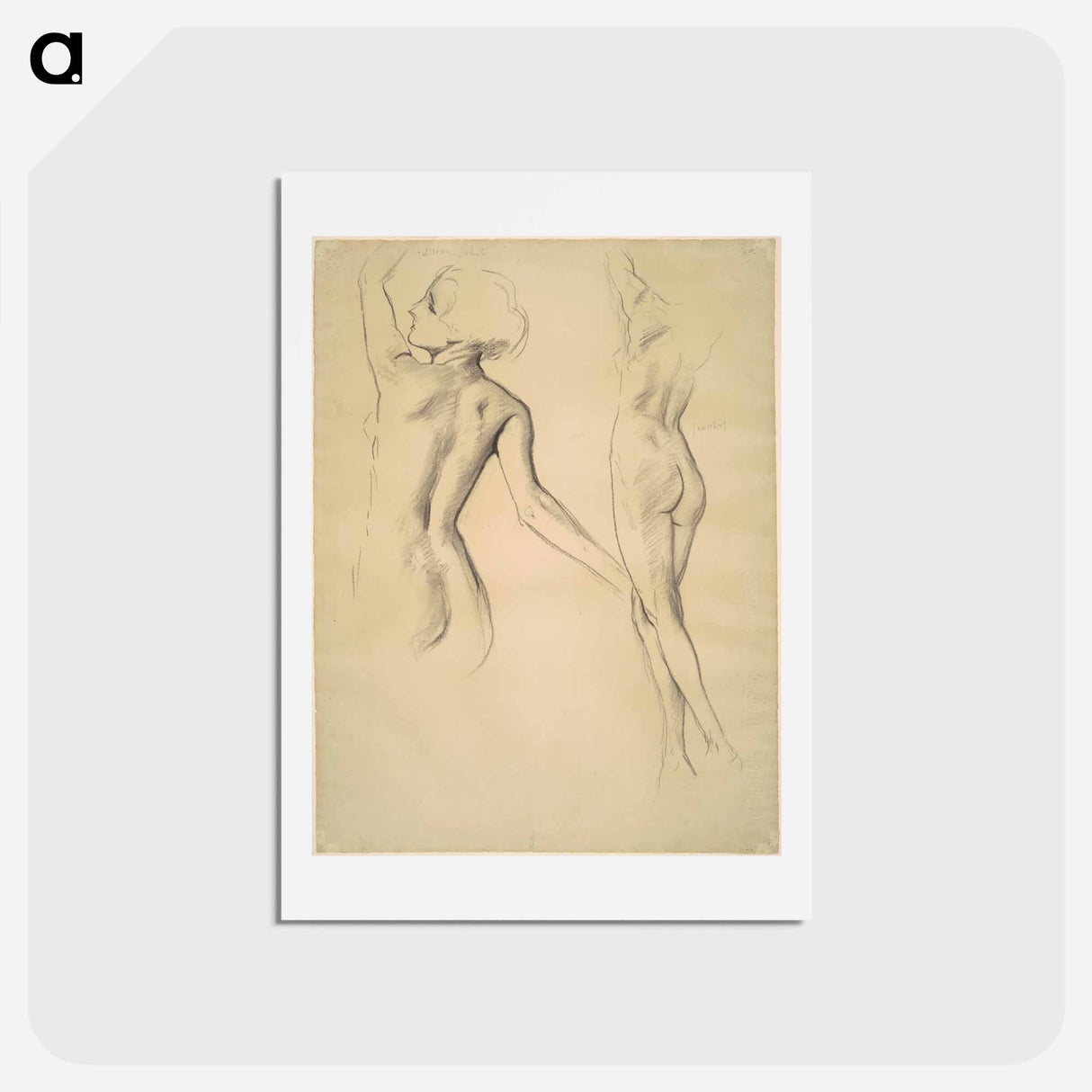 アートポストカード-Dancing Figures - ジョン シンガー サージェント Postcard.