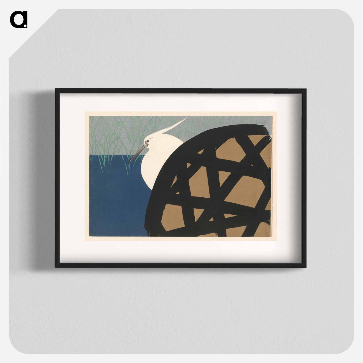 White Heron - 神坂 雪佳 Poster.