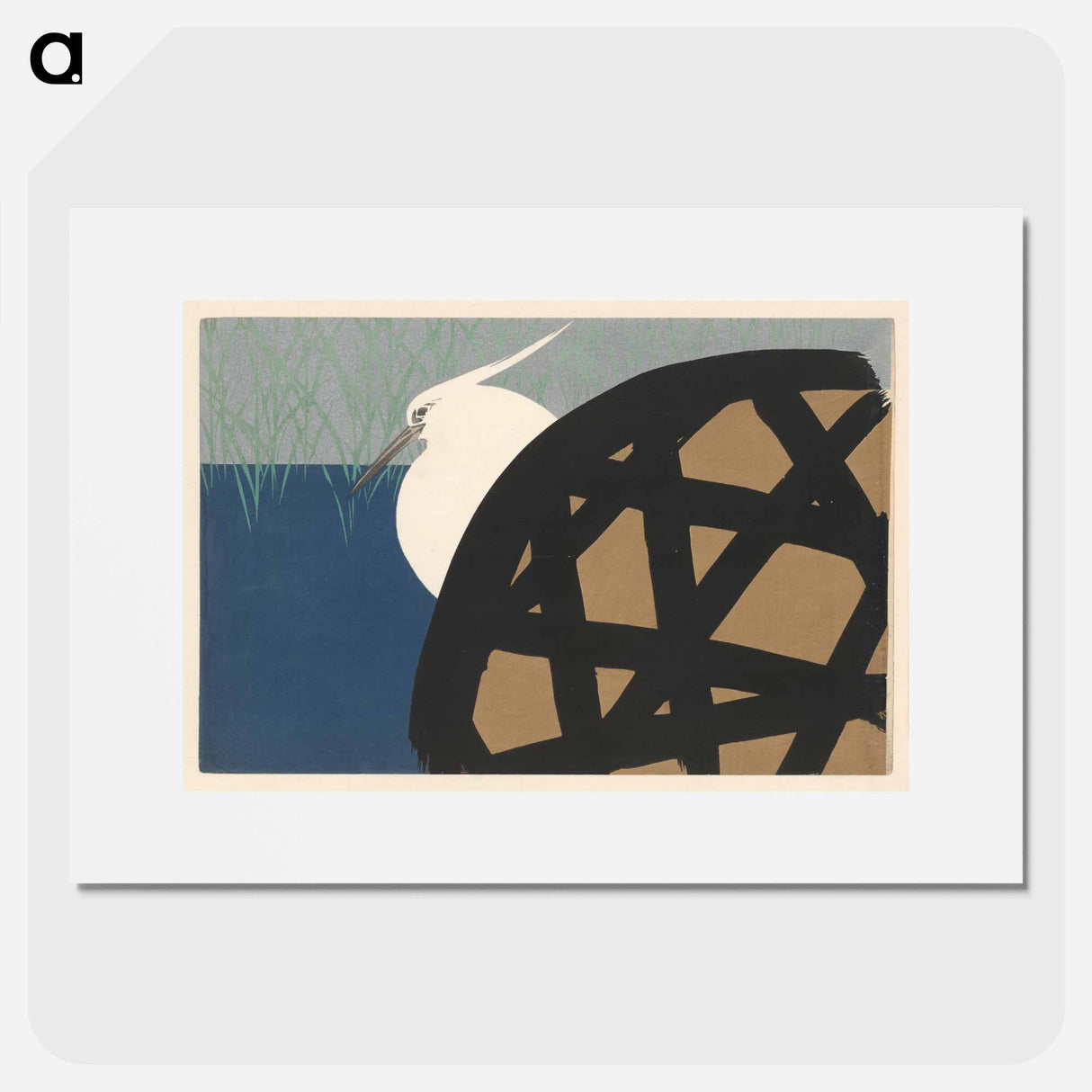 White Heron - 神坂 雪佳 Poster.