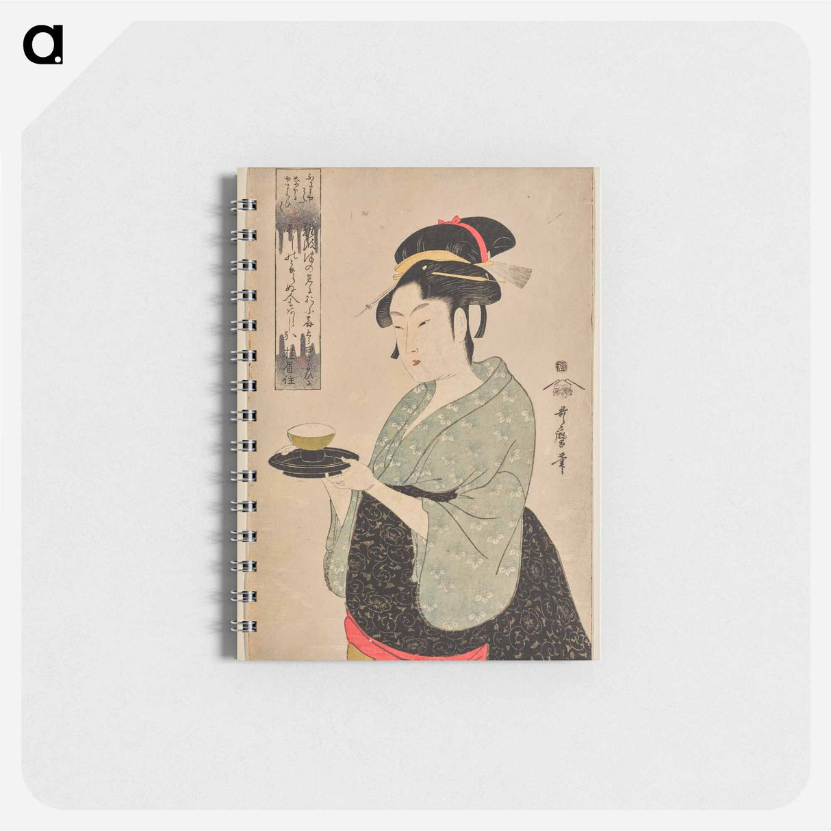 Naniwaya Teahouse Waitress Okita - 喜多川 歌麿 Memo.