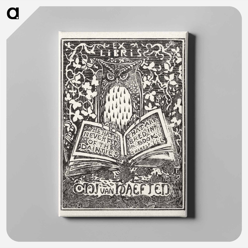 Ex libris van Jhr. CHJ van Haeften - Theo van Hoytema Canvas.