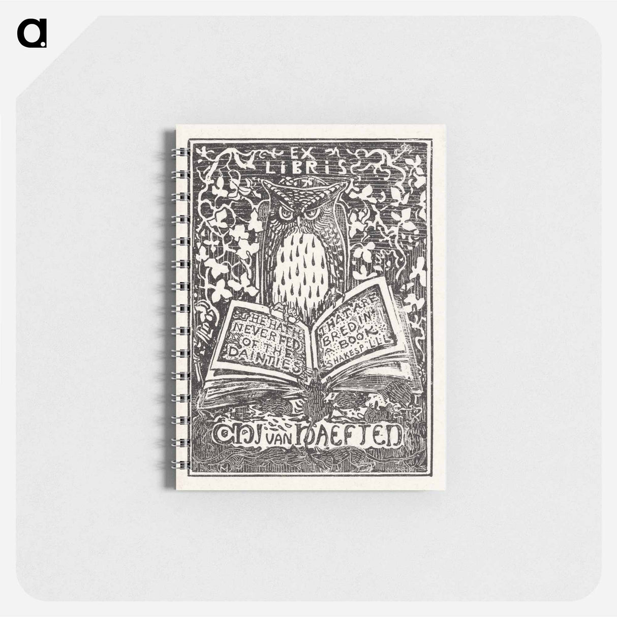 Ex libris van Jhr. C.H.J. van Haeften - テオ ヴァン ホイテマ Memo.