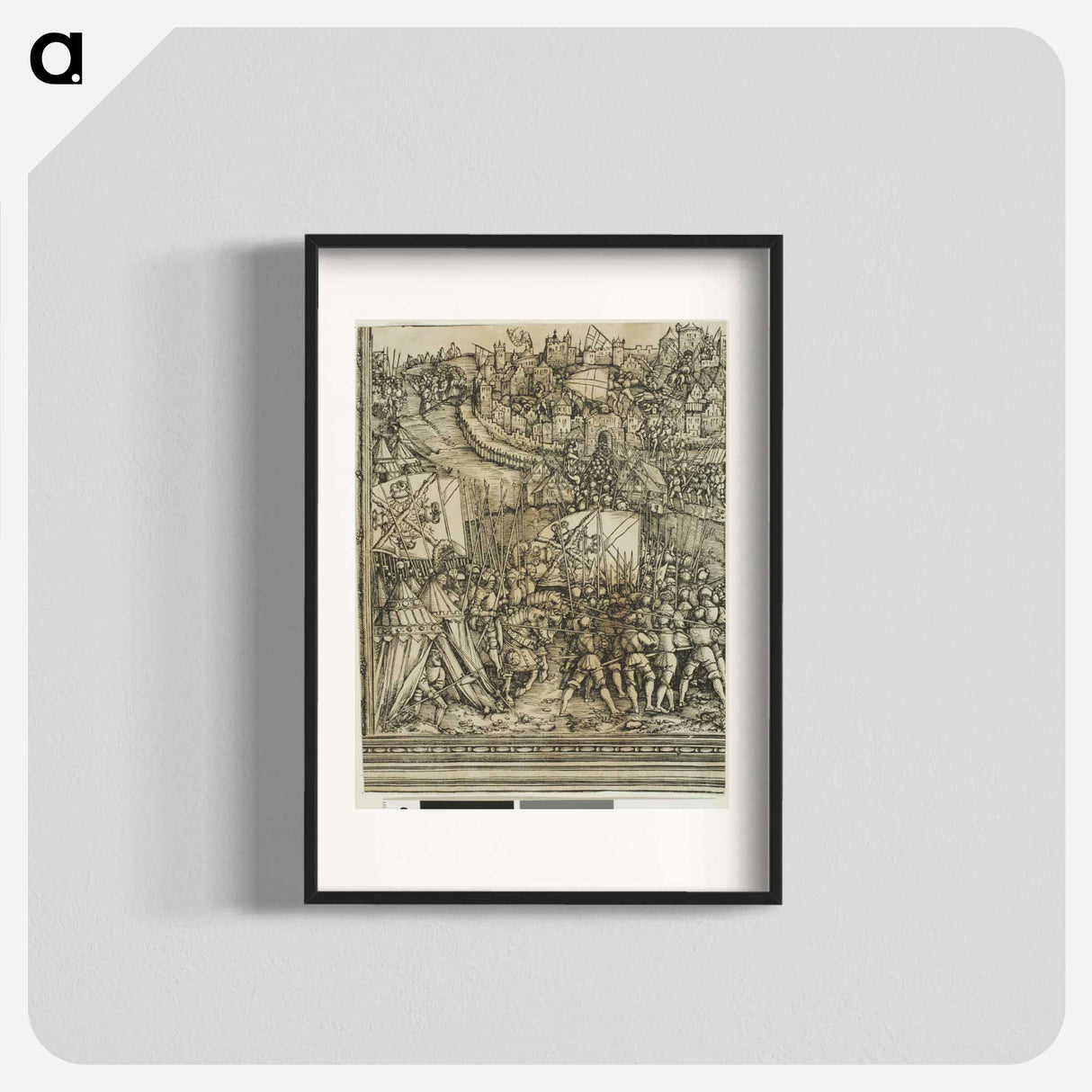 The Campaign in Hungary - アルブレヒト デューラー Poster.