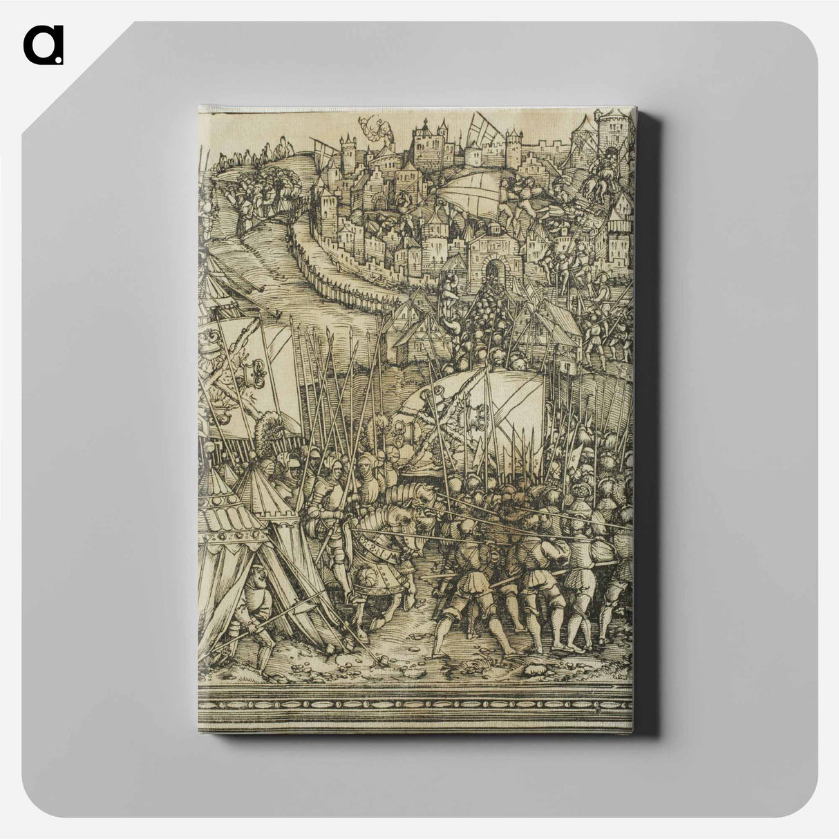 The Campaign in Hungary - アルブレヒト デューラー Canvas.