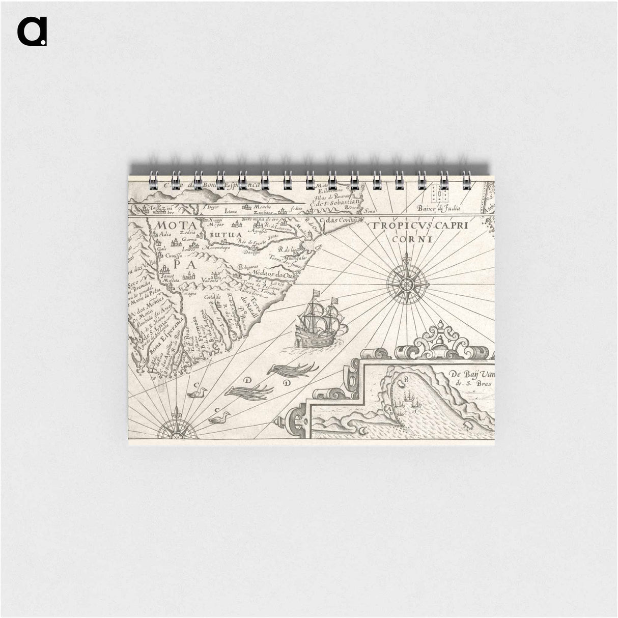 Kaartje van Kaap de Goede Hoop - アンティーク地図 Memo.