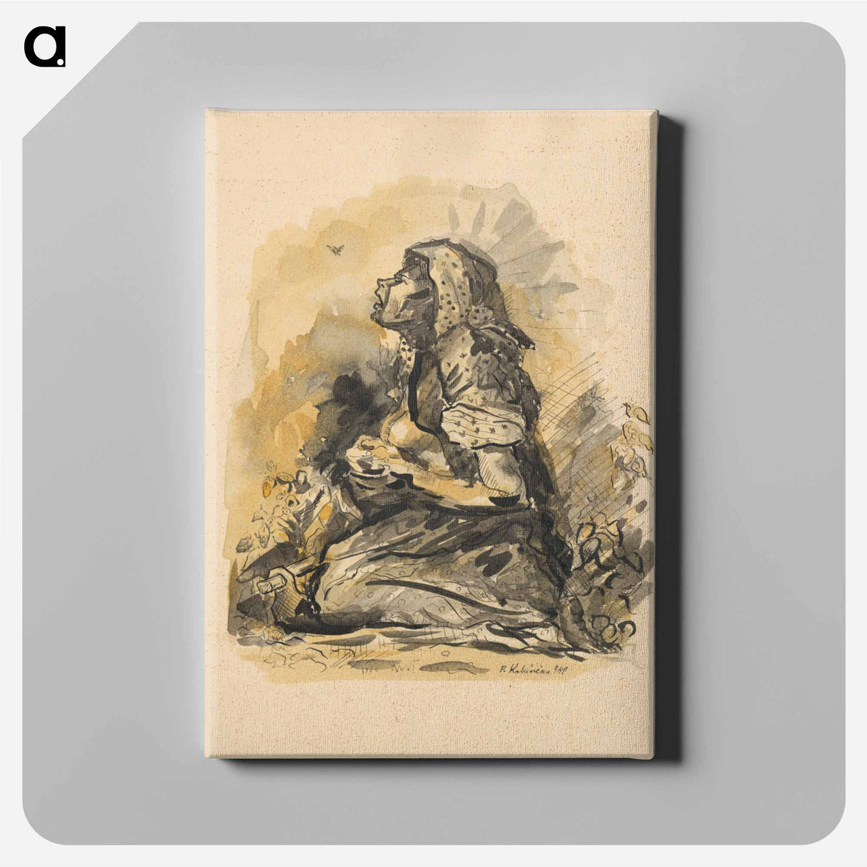 Gypsy and lark - アーノルド ピーター ワイズ クビンチャン Canvas.