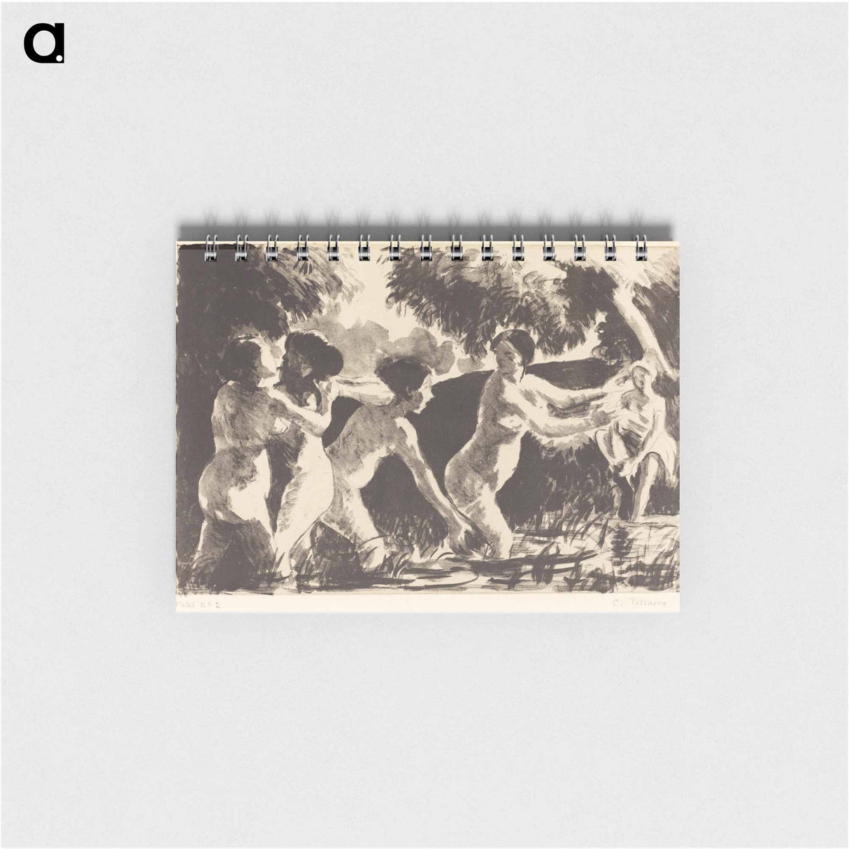 Bathers Wrestling - カミーユ ピサロ Memo.