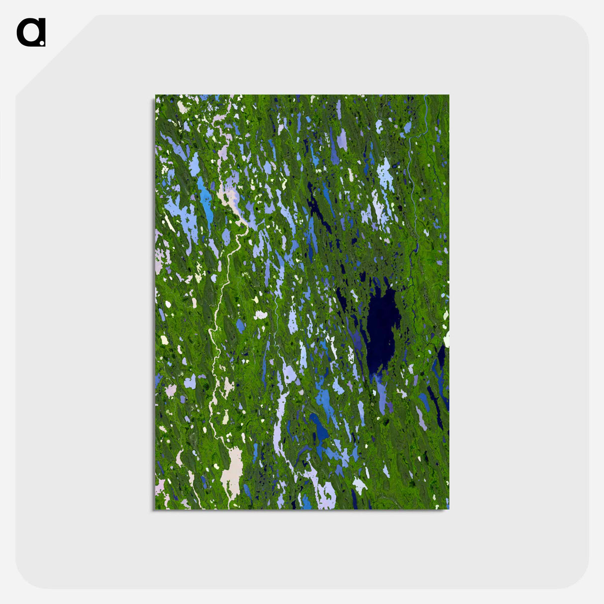 アートポストカード-Nunavut, Northern Canada
- 上空からの地球 Postcard.