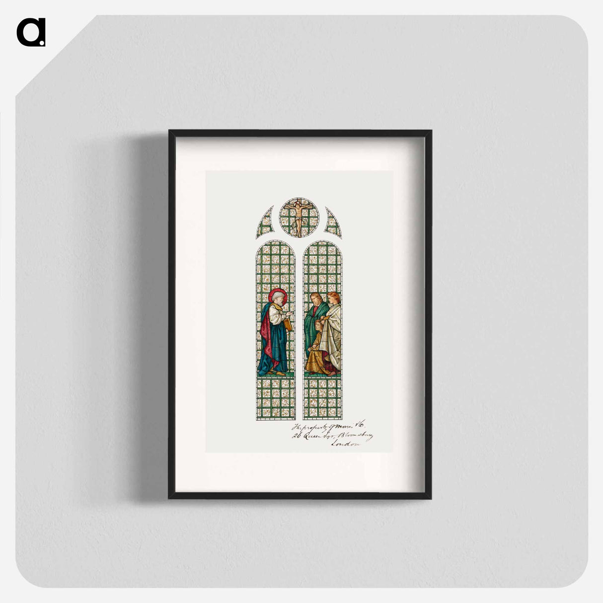 Design for Stained Glass Window, St. Paul's Church, Boston, MA - エドワード バーン ジョーンズ Poster.