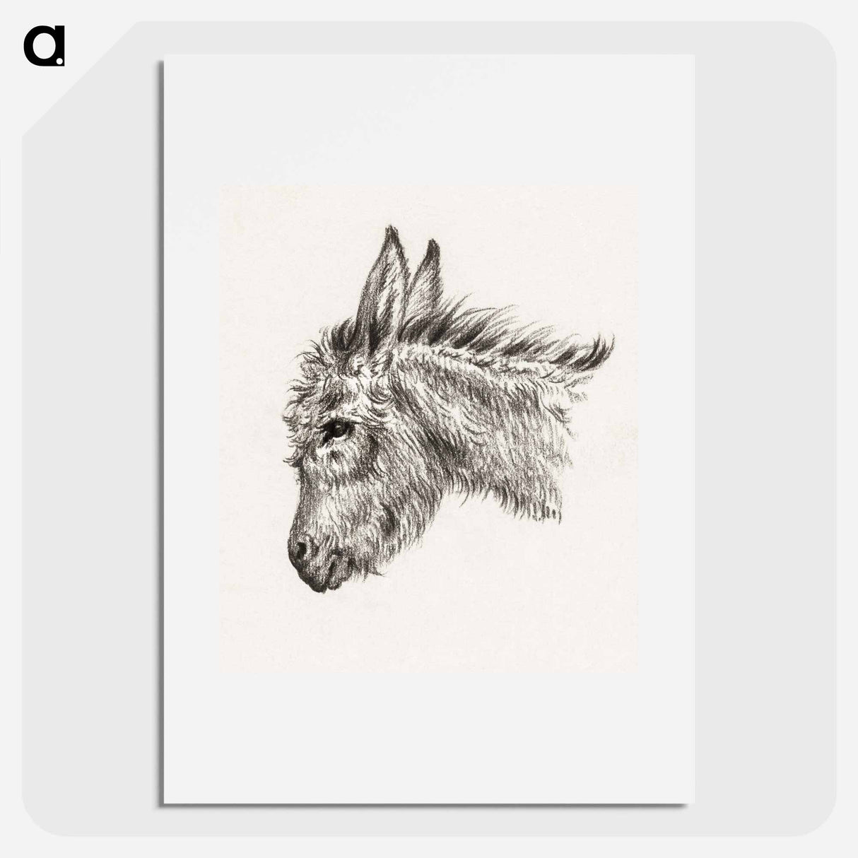 Head of a donkey - ジャン ベルナール Poster.