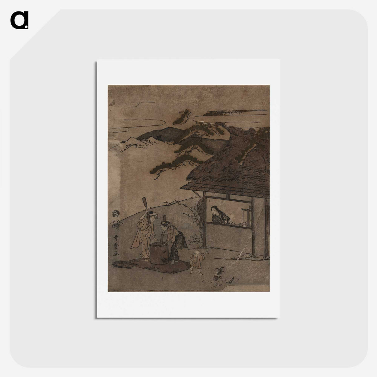 2-46_Kitagawa-Utamaro_hagaki