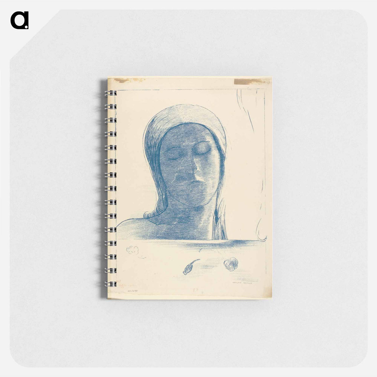 Yeux clos - オディロン ルドン Memo.