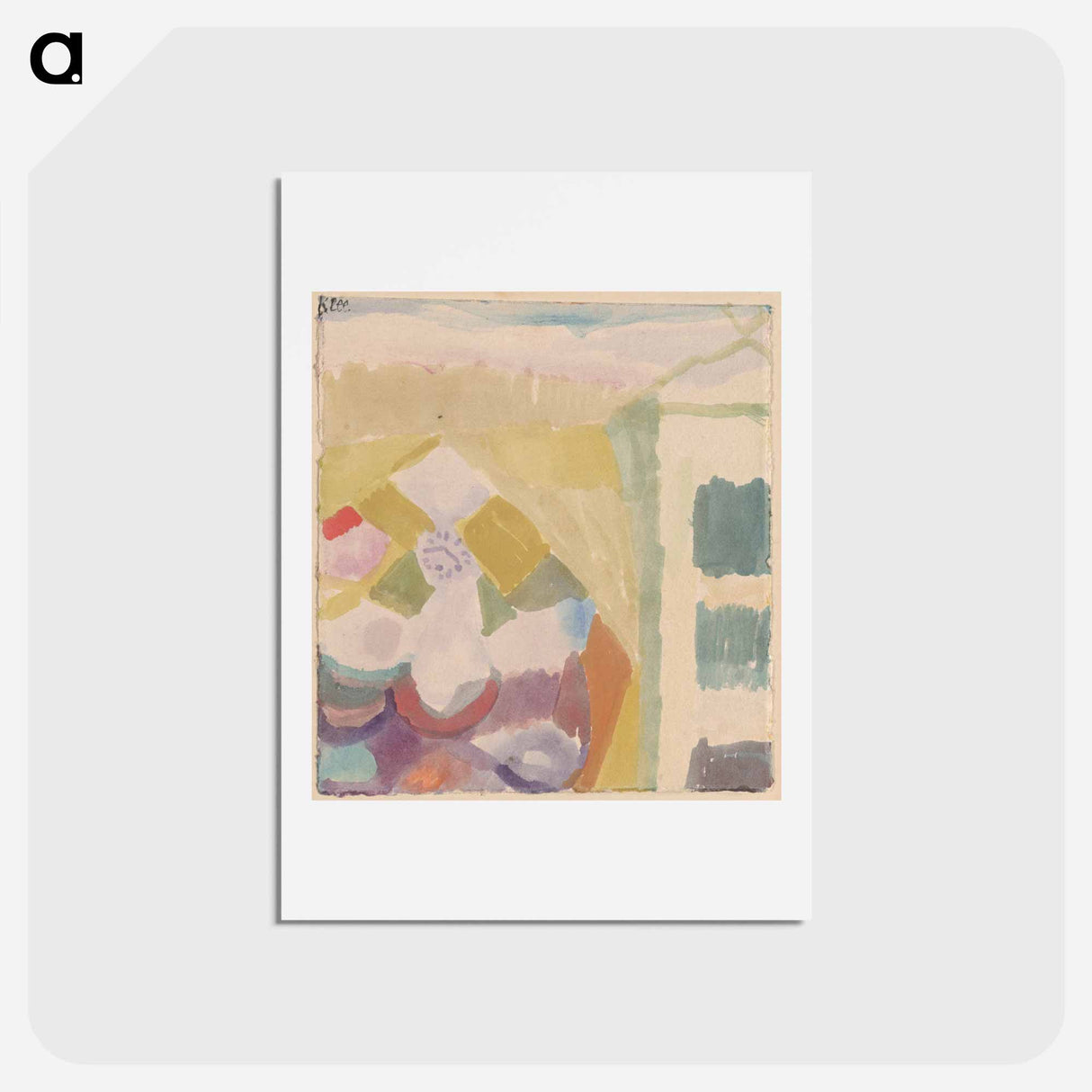 Interieur mit der Uhr (Interior with the Clock)
- パウル クレー Postcard.