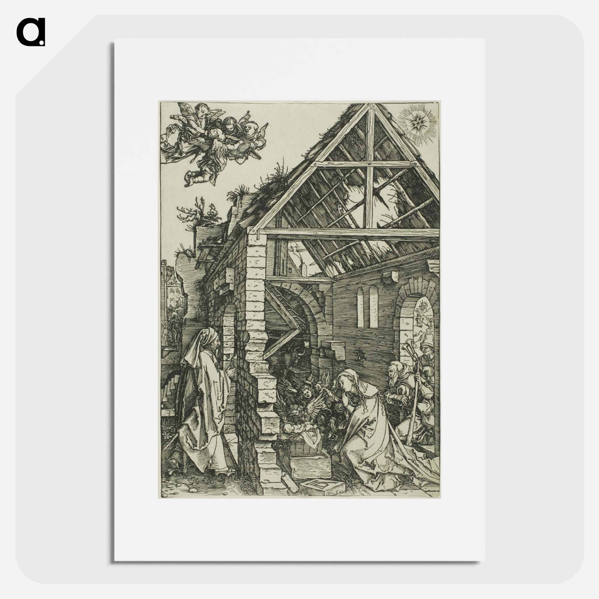 The Adoration of the Shepherds - アルブレヒト デューラー Poster.
