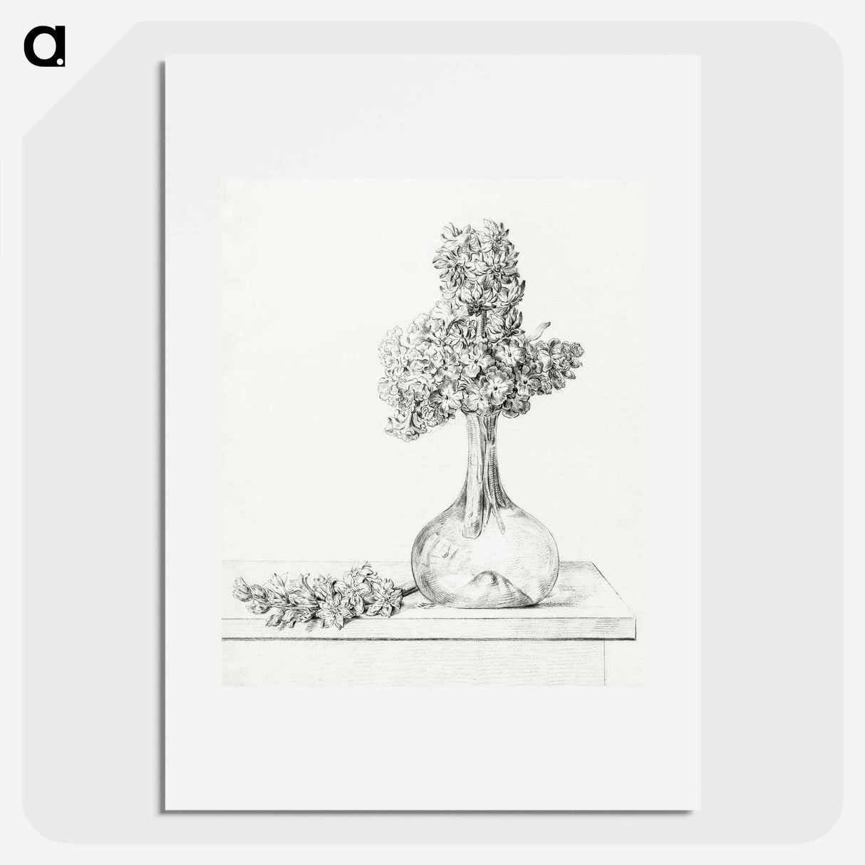 Flowers in a vase - ジャン ベルナール Poster.