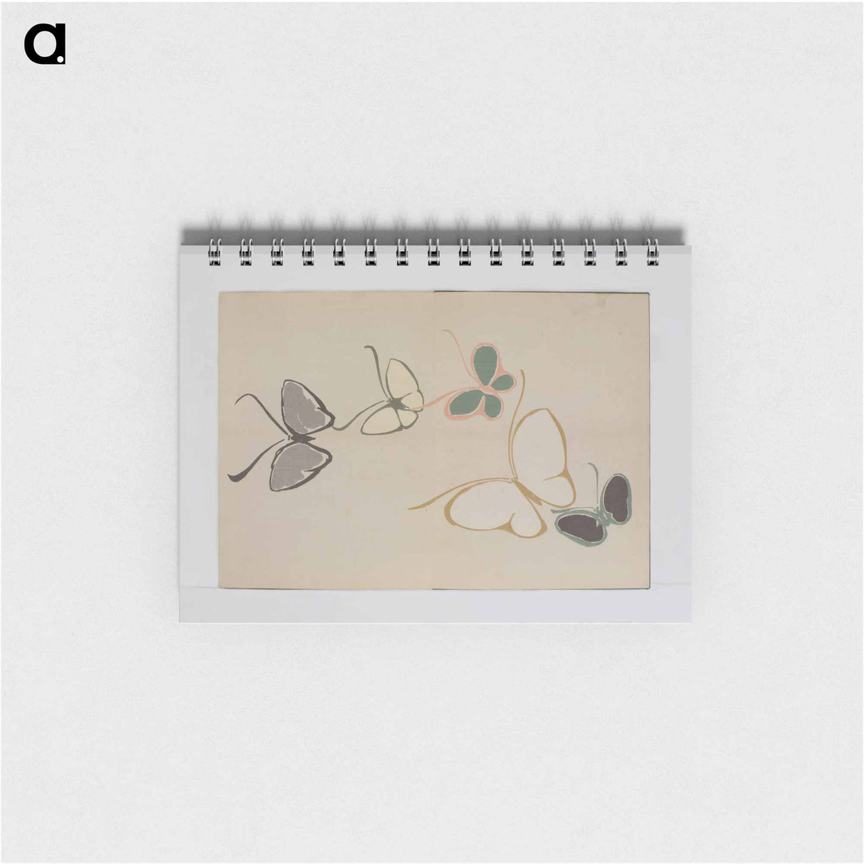 Chō senshu (A Thousand Kinds of Butterflies), Volume 2 - 神坂 雪佳 Memo.