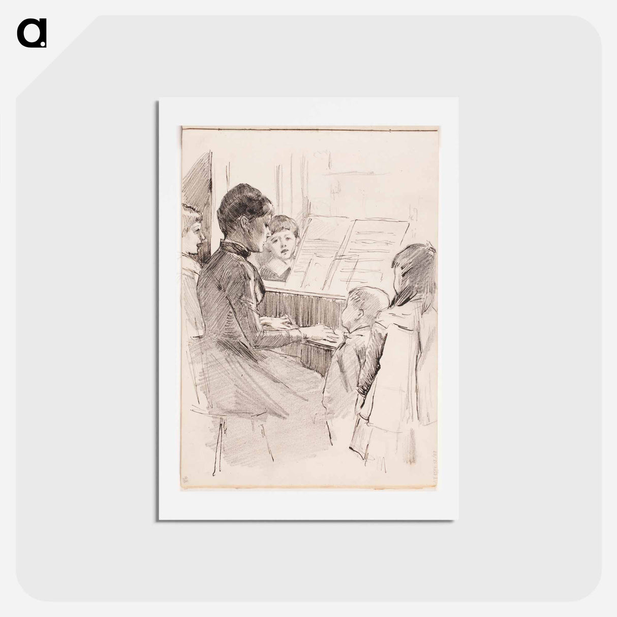 (unknown) part of a sketchbook - アルバート エーデルフェルト Postcard.