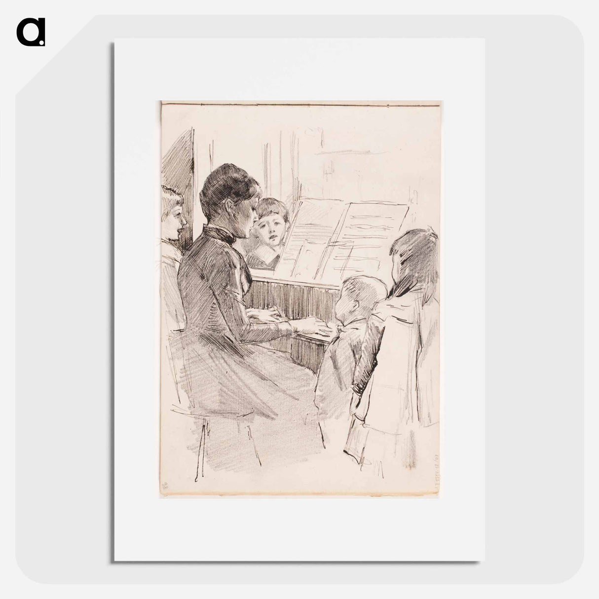 (unknown) part of a sketchbook - アルバート エーデルフェルト Poster.