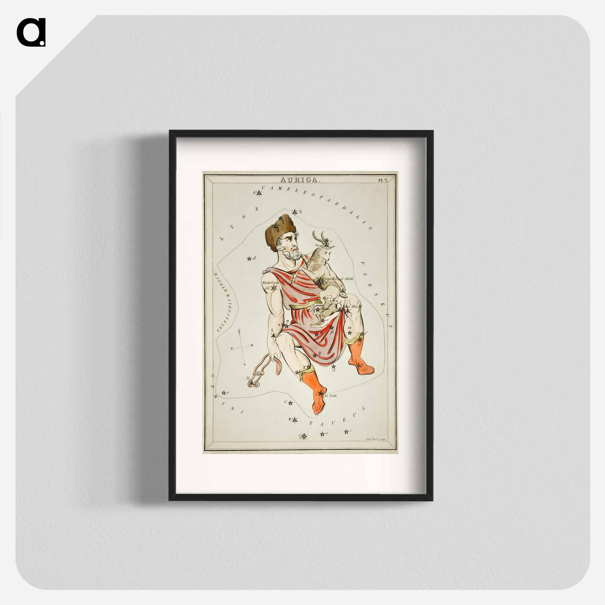 Auriga - アンティーク地図 Poster.