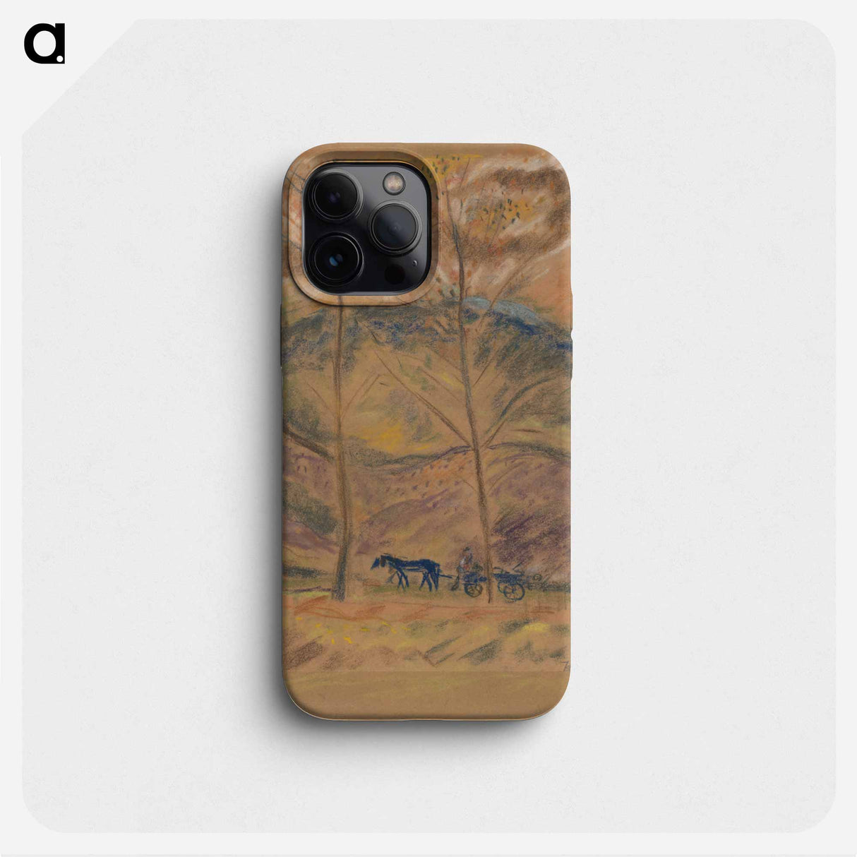 Landscape with waggoner - アーノルド ピーター ワイズ クビンチャン Phone Case.