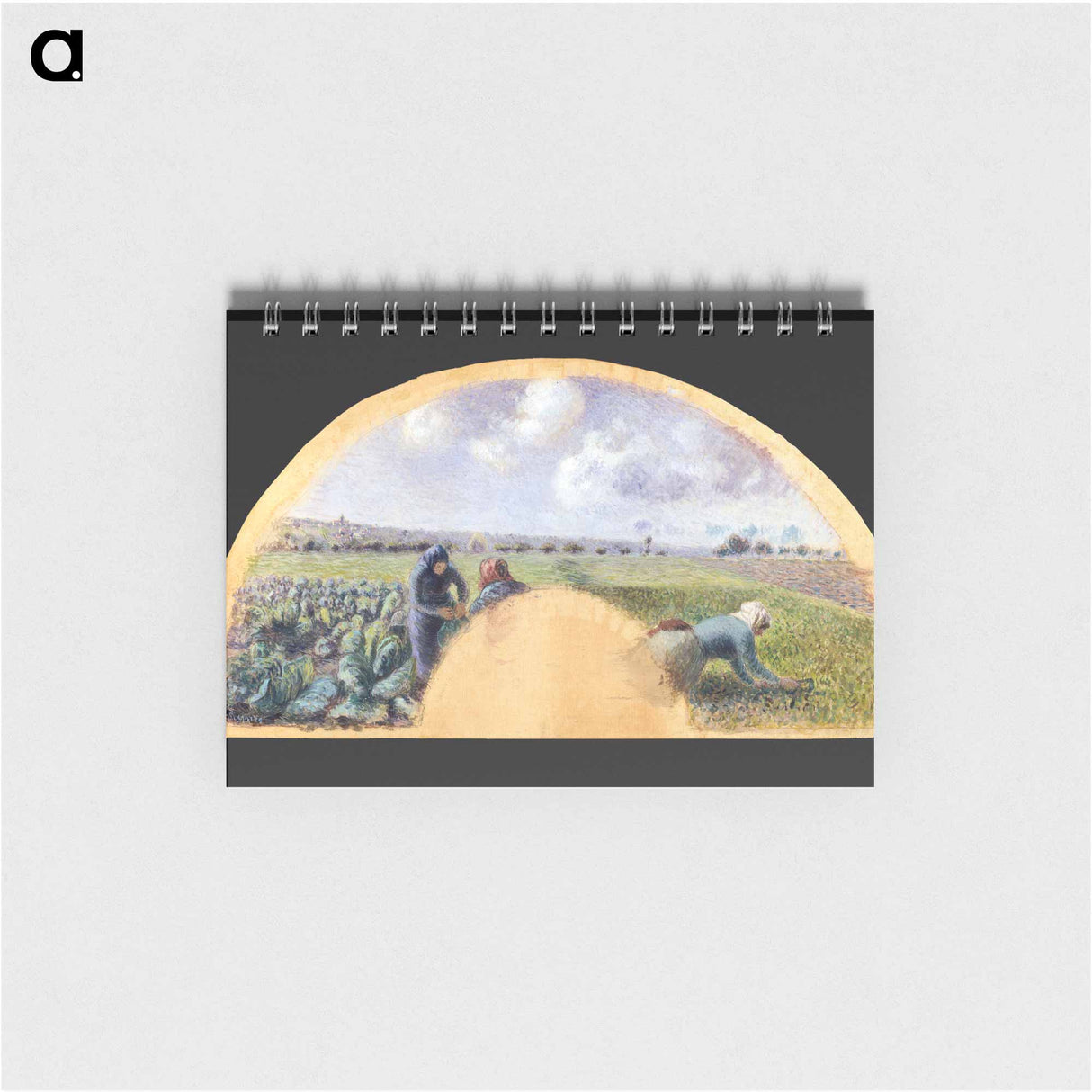 Fan Mount: The Cabbage Gatherers - カミーユ ピサロ Memo.