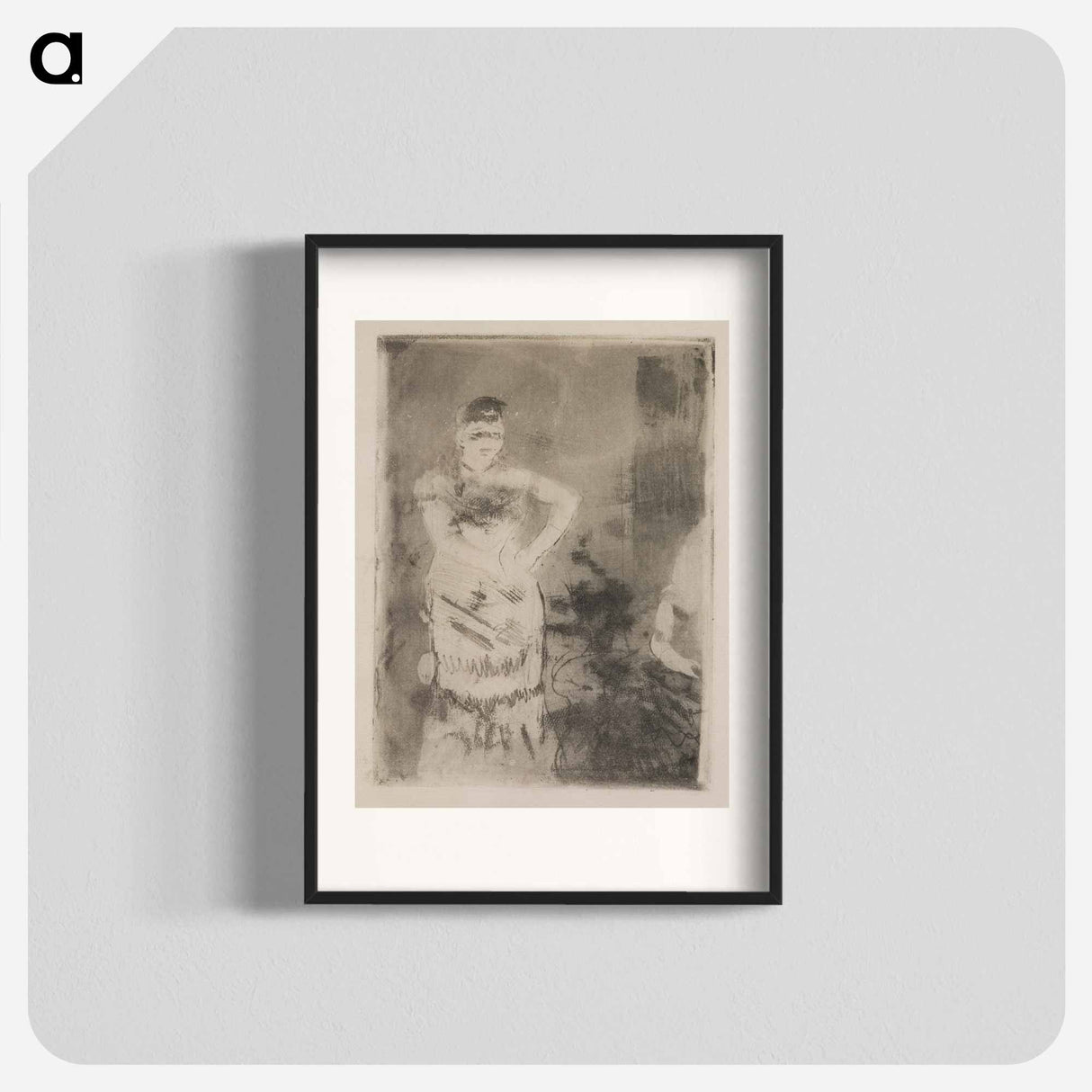 A Singer - Edgar Degas Poster.