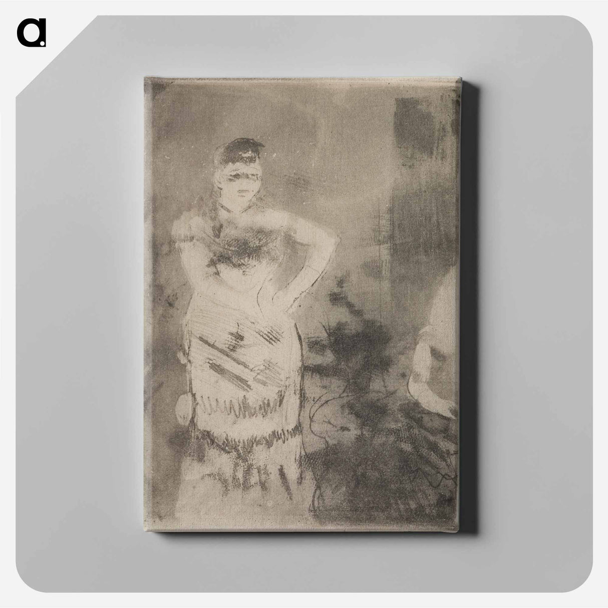 アートパネル-A Singer - エドガー ドガ Canvas.